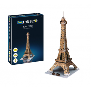 QUEBRA CABEÇA 3D PUZZLE TORRE EIFFEL REVELL KIT PARA MONTAR 39 PEÇAS REV 00200